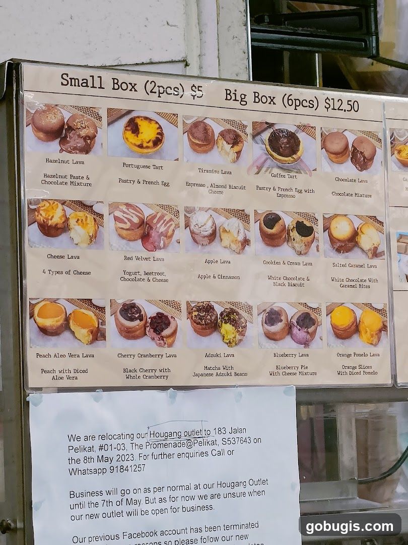 Dessert Menu