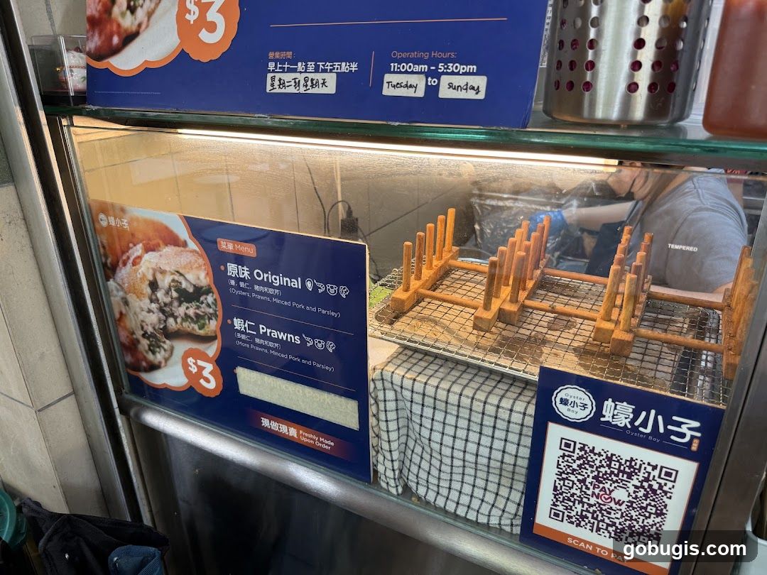 Oyster Boy Menu