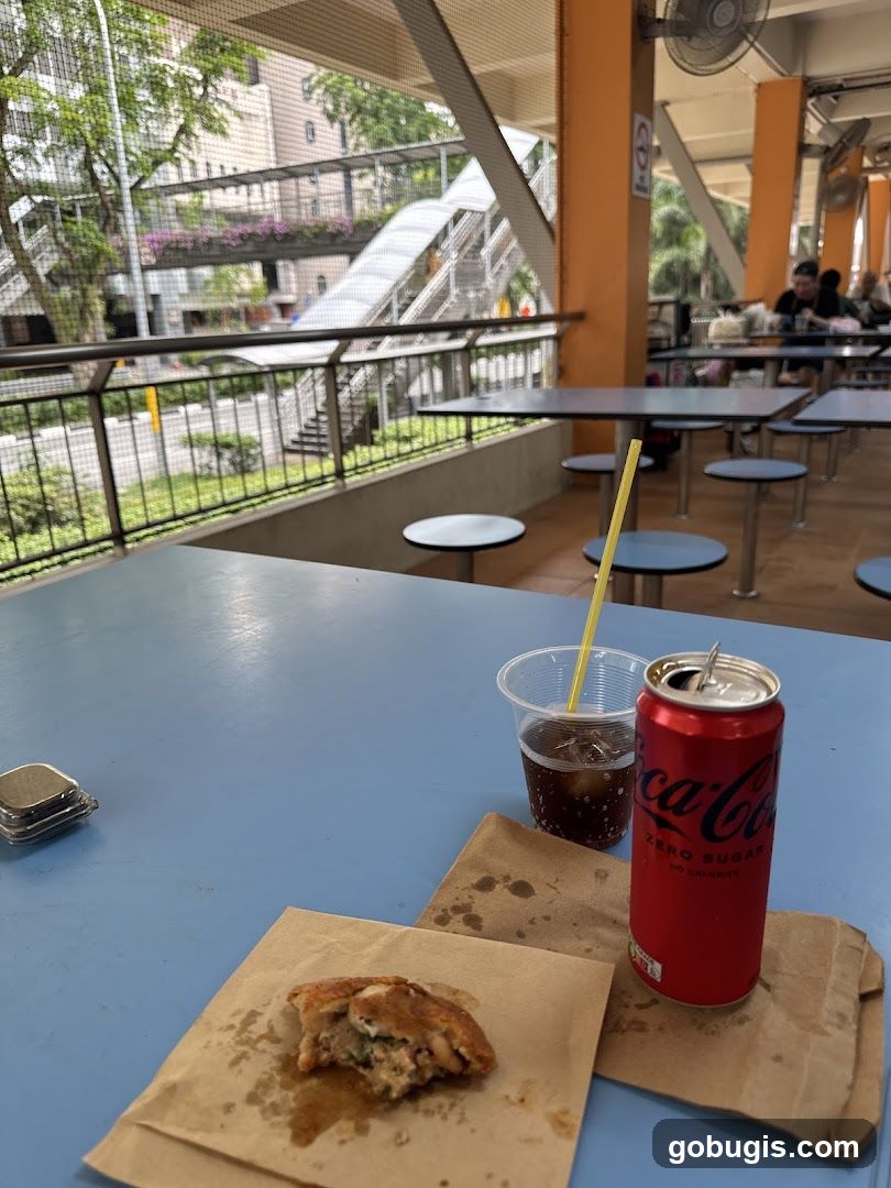 Food and Drink at an Outdoor Eatery