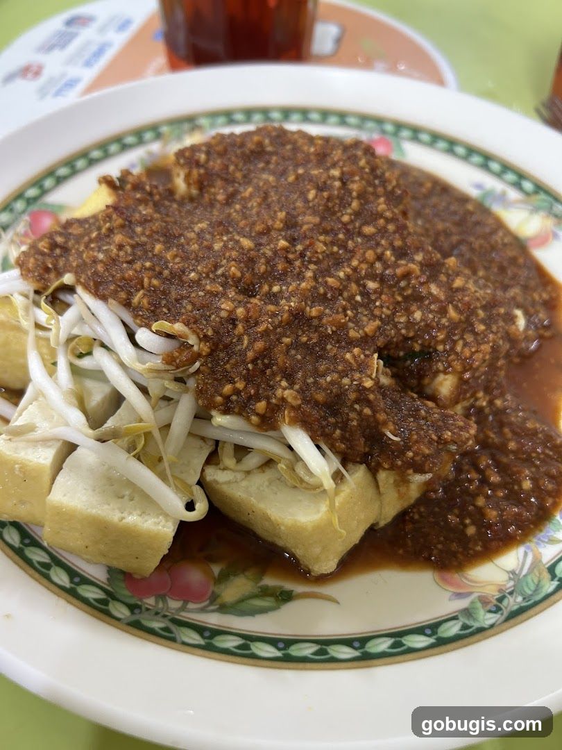 Tofu with Peanut Sauce