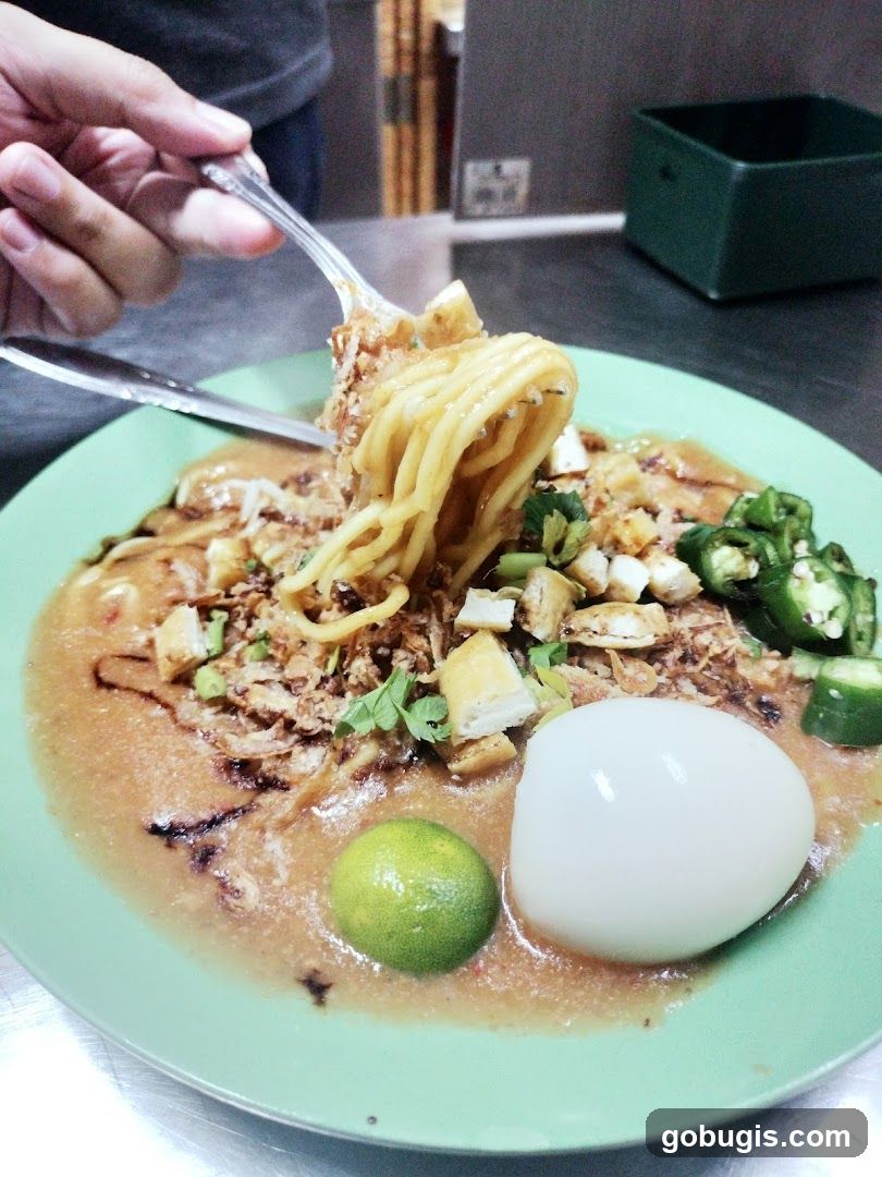 Noodles with Gravy and Egg