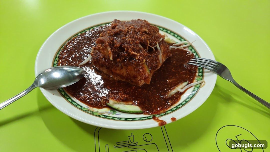 Plate of Food with Sauce