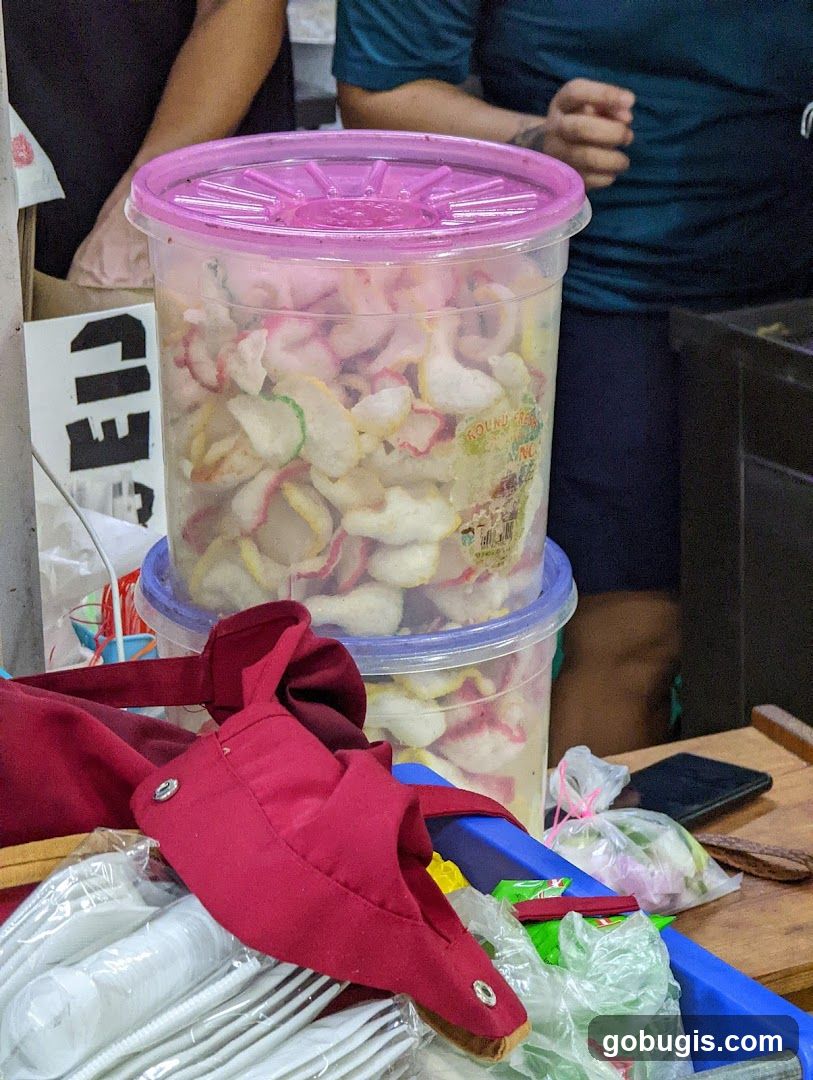 Crackers in a container
