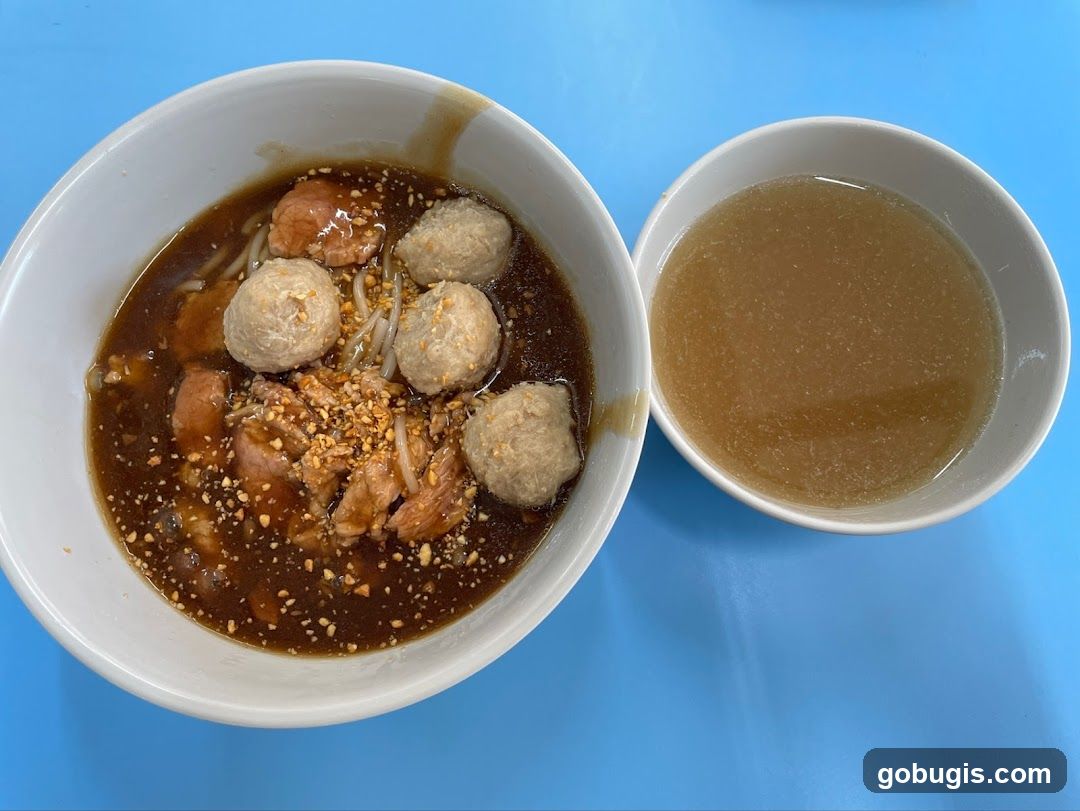 Noodle Soup with Meatballs