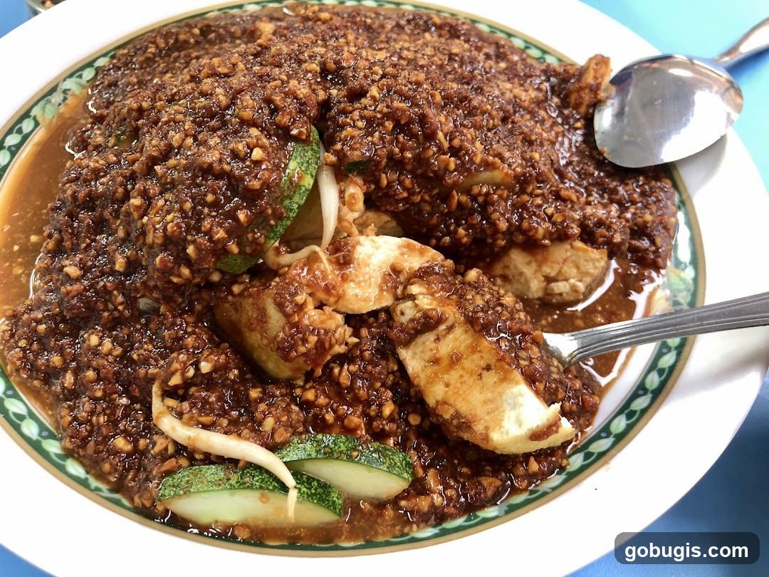 Tofu with Peanut Sauce
