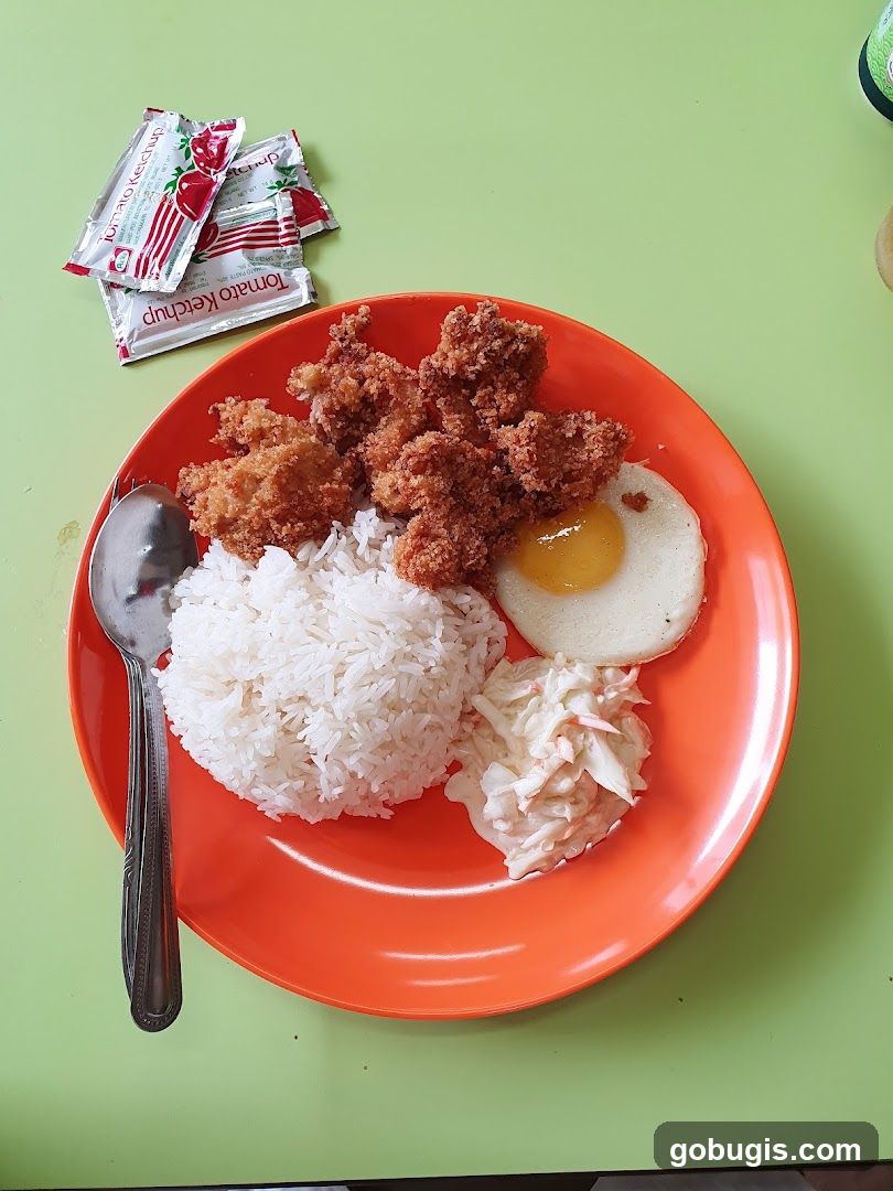 Fried Chicken Rice Plate