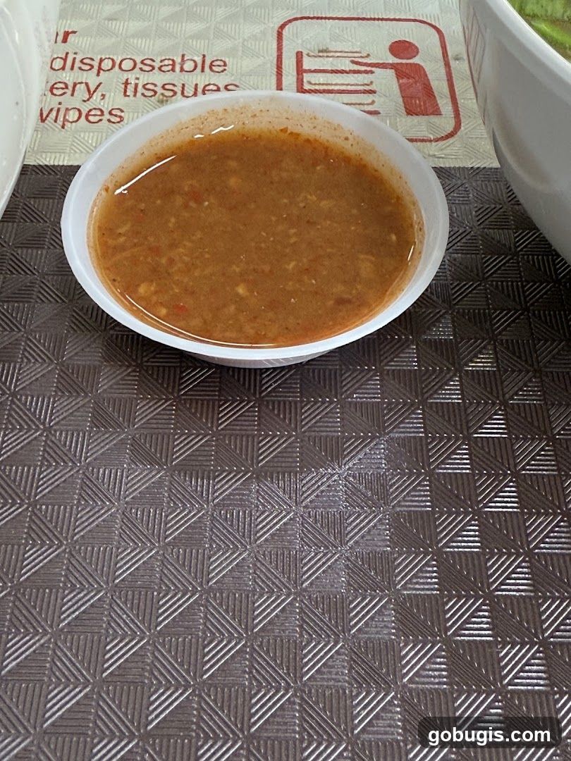 Sauce in a bowl