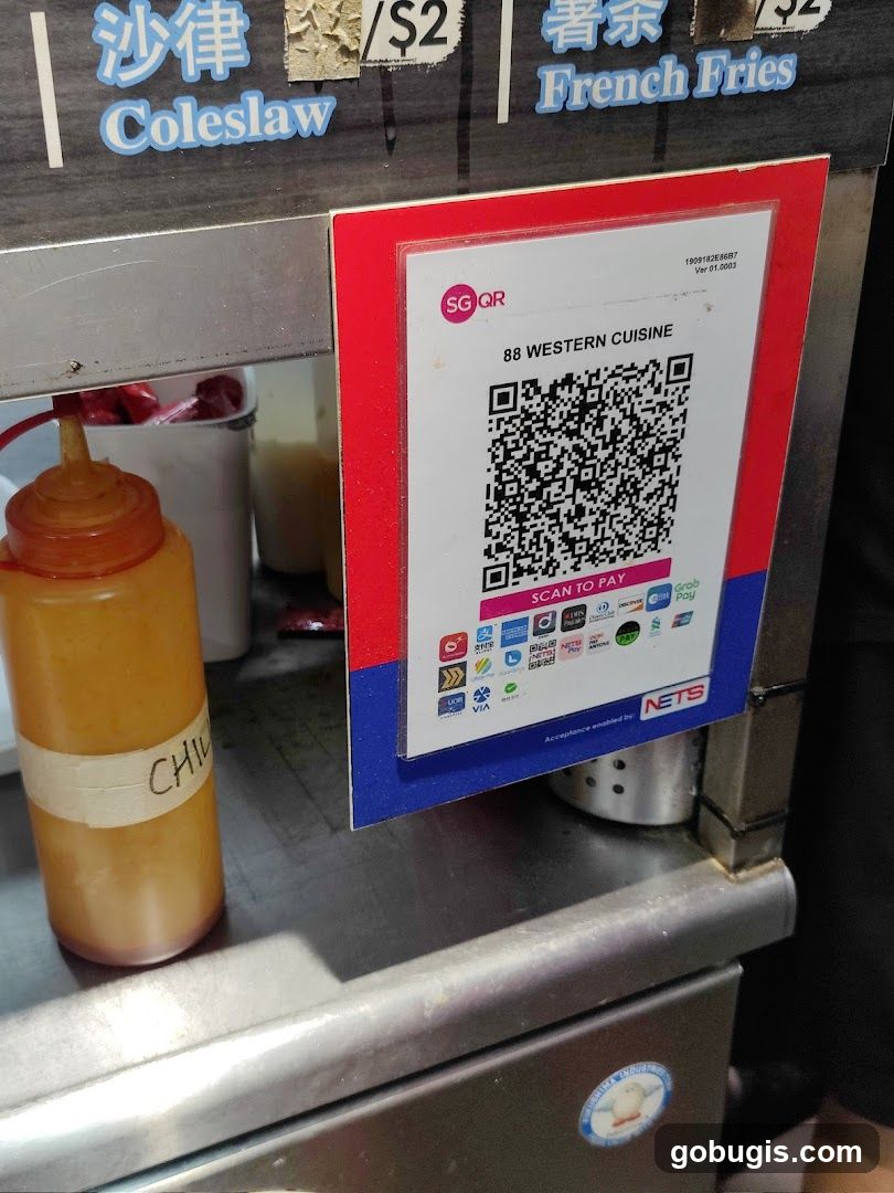 Payment QR Code and Condiment Bottle