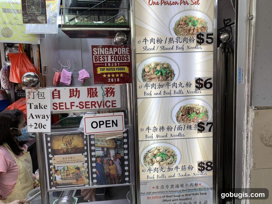 Noodle Menu