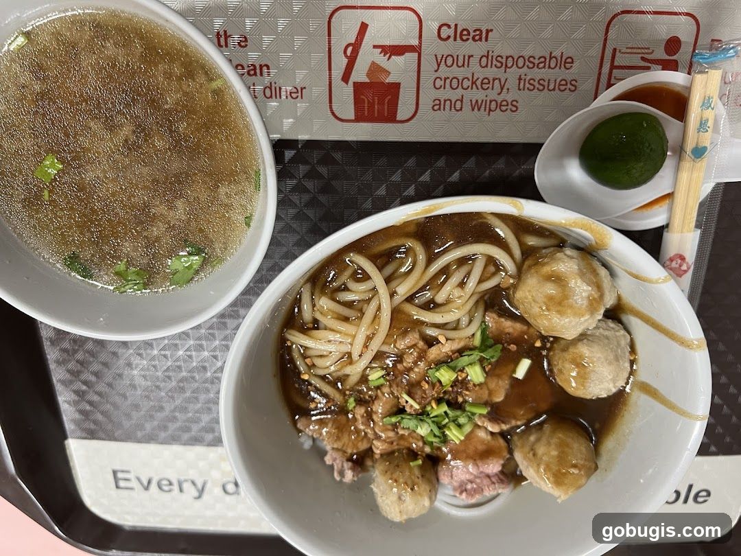Noodle Soup with Meatballs