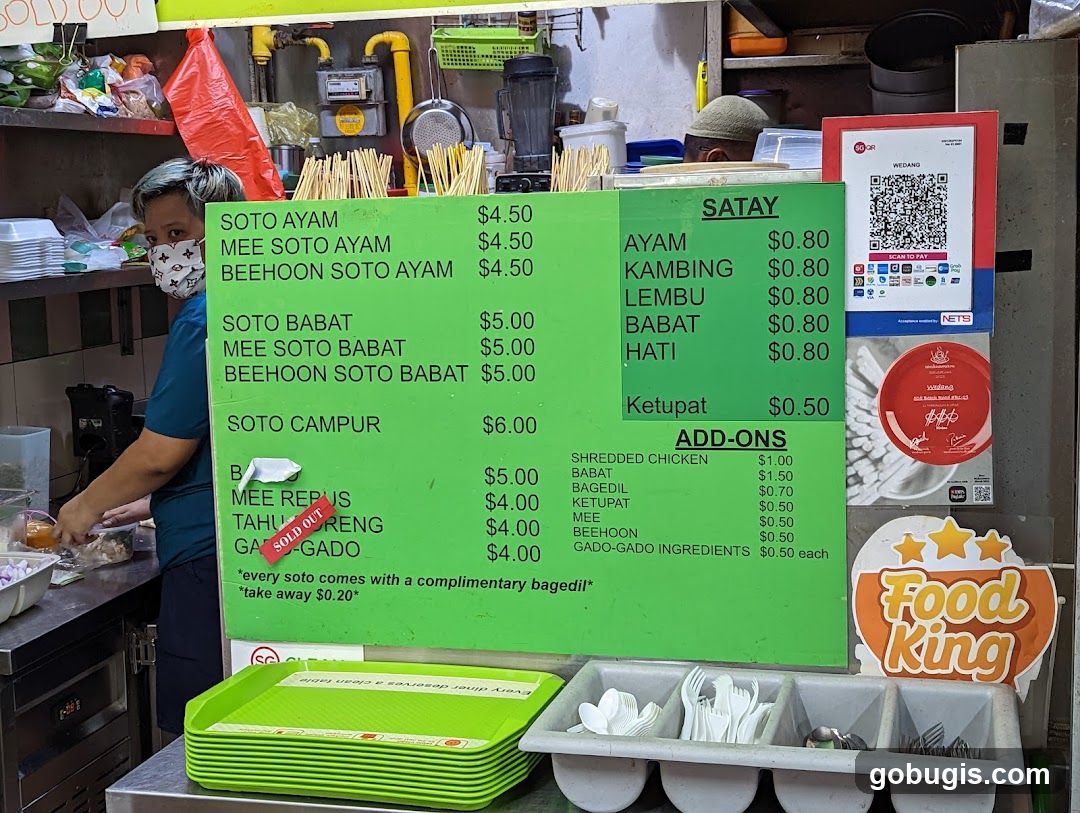 Food Stall Menu