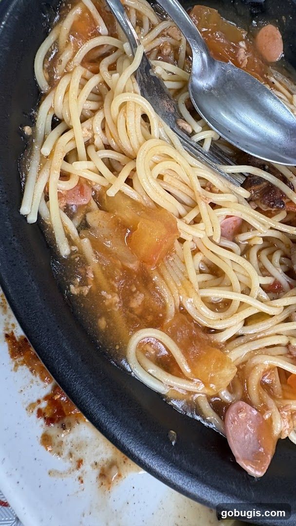 Spaghetti with Sausage and Tomato Sauce