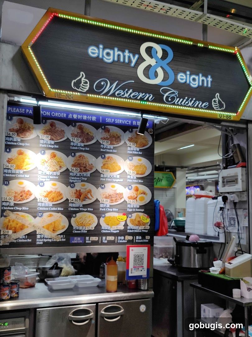 Eighty 8 Eight Western Cuisine Menu