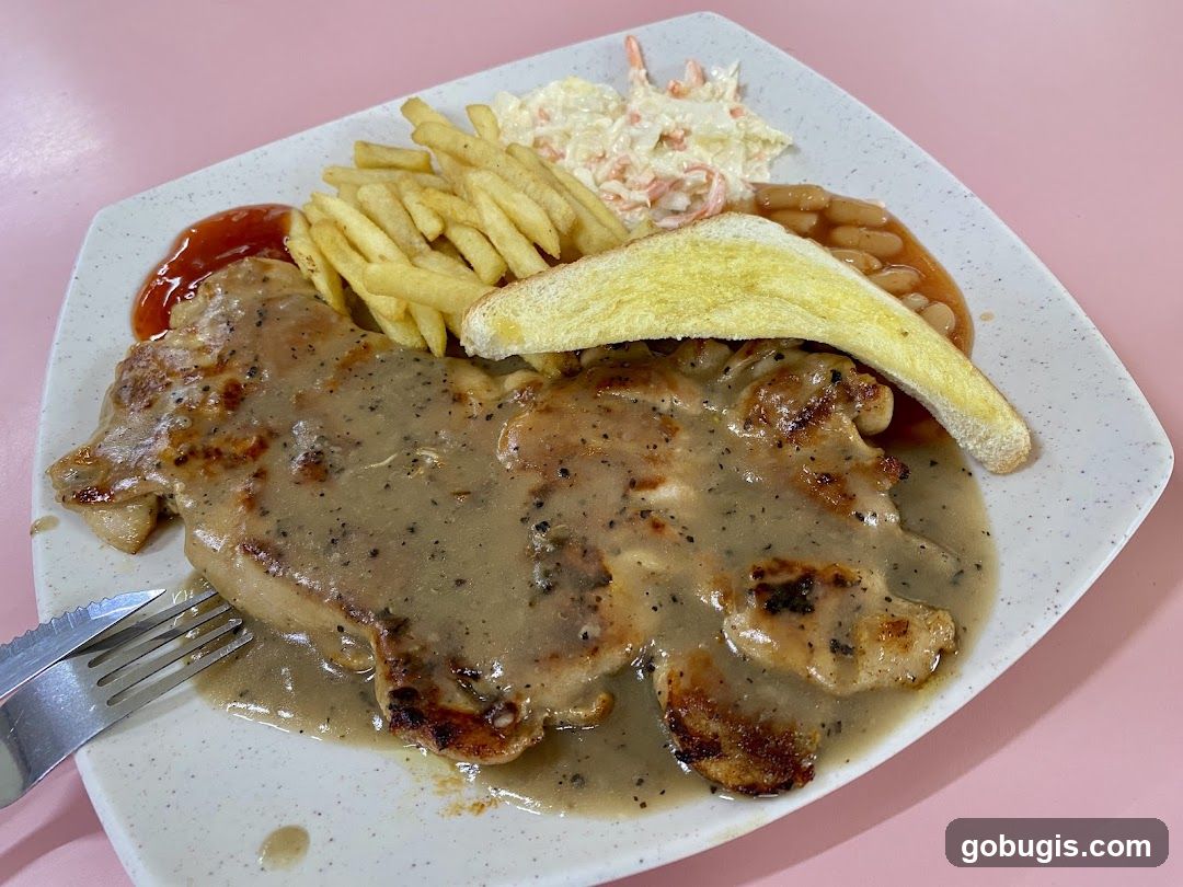 Chicken Chop with Sides