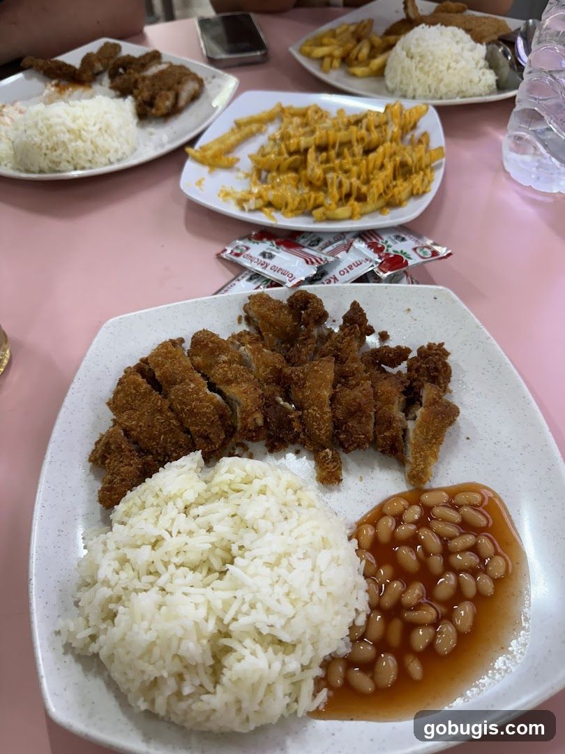 Fried Chicken and Rice