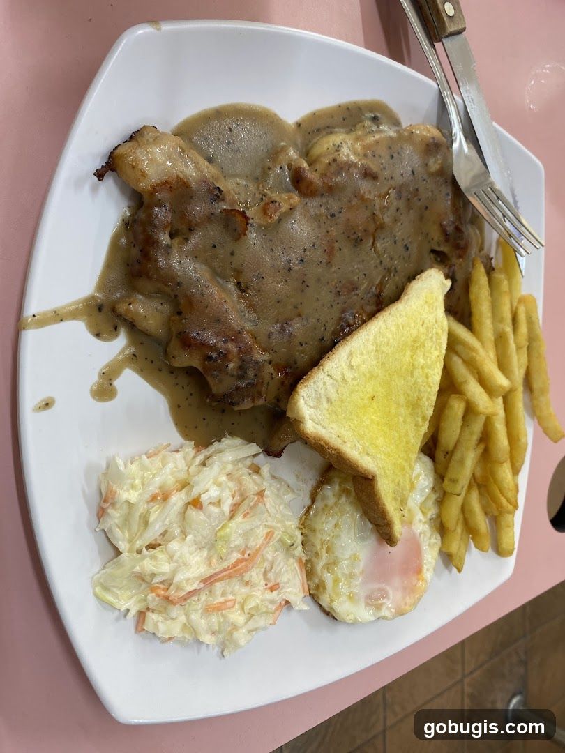 Chicken Chop with Sides