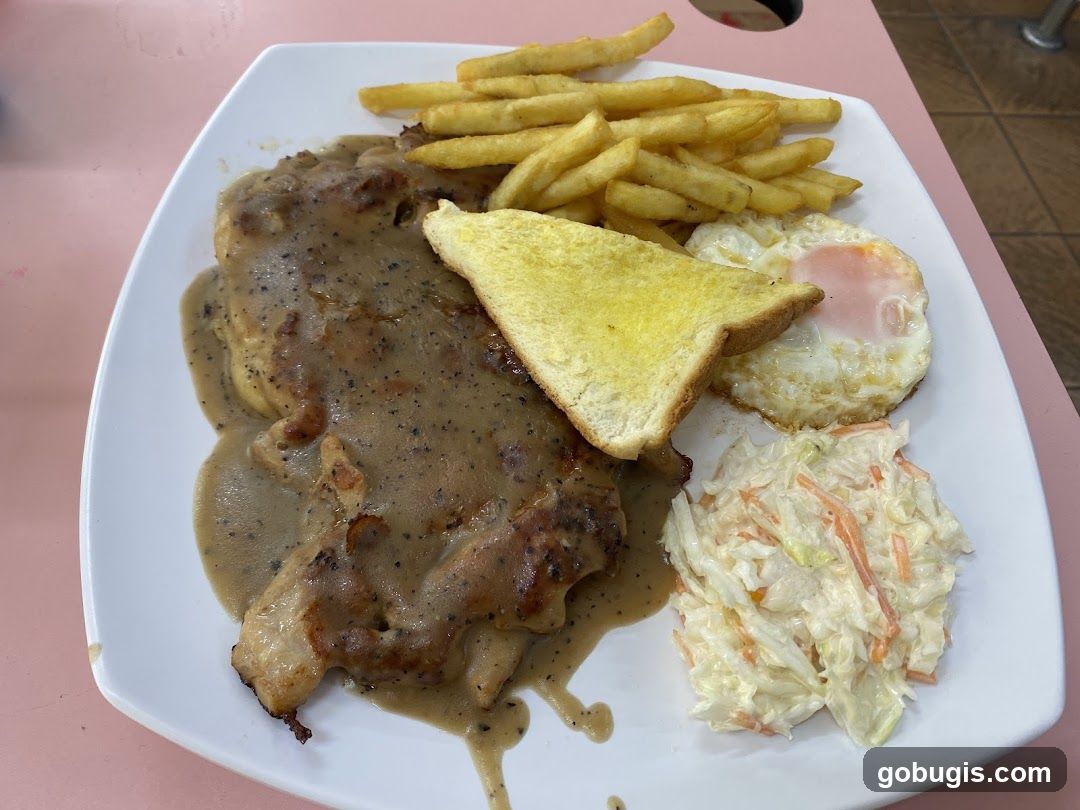 Chicken Chop with Sides
