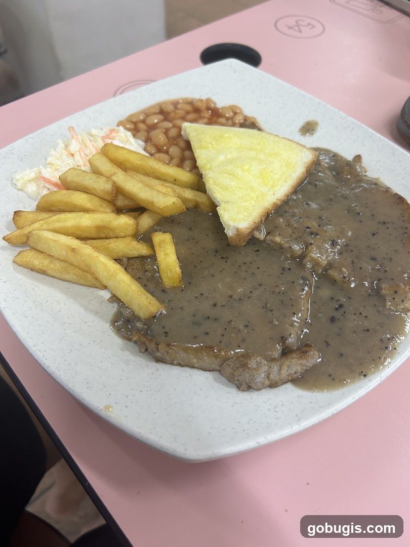 Steak with Fries and Sides