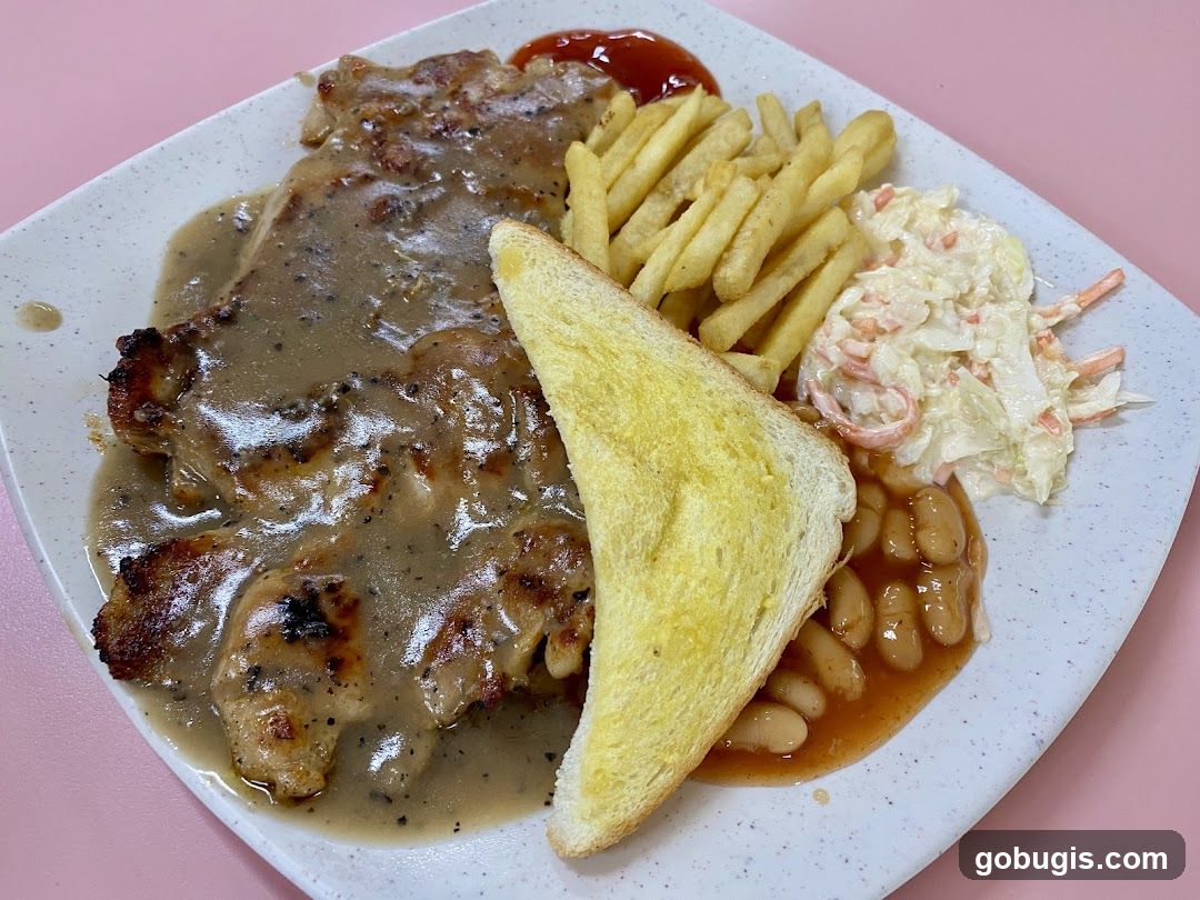 Chicken Chop with Sides