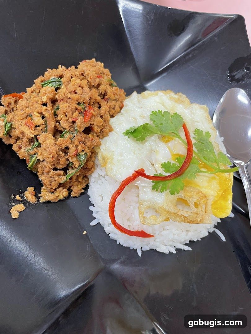 Minced Meat with Rice and Fried Egg