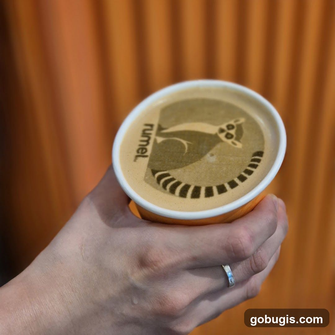 Coffee with Lemur Latte Art