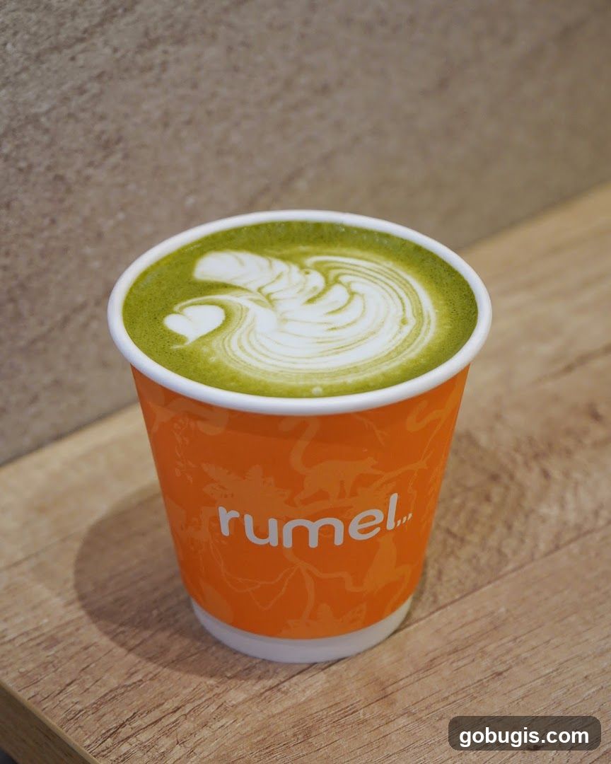 Matcha Latte with Art