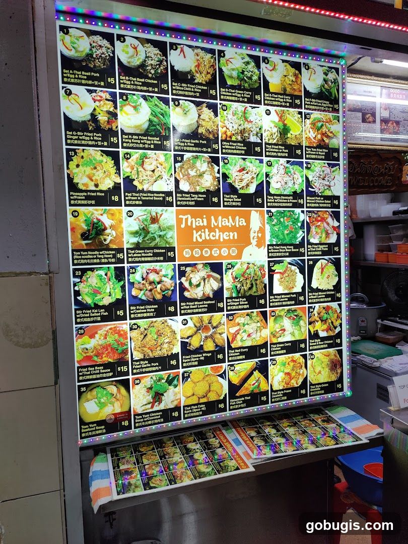 Thai MaMa Kitchen Menu