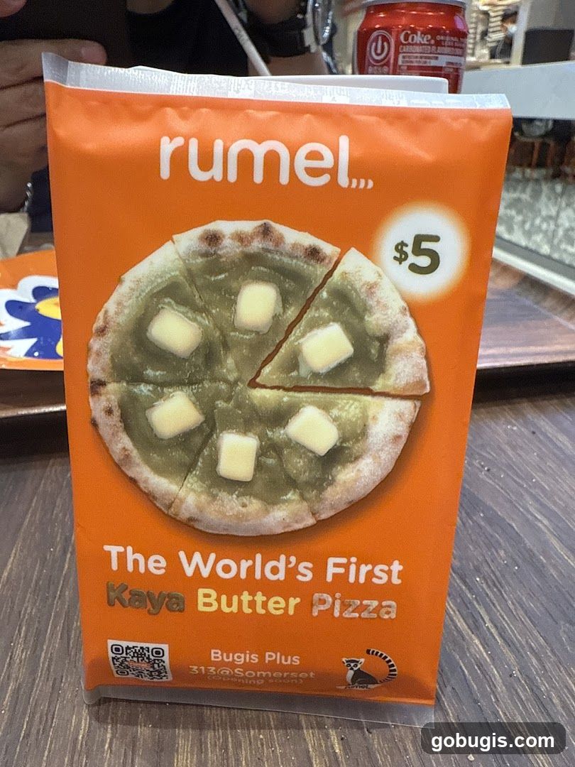 Kaya Butter Pizza Advertisement