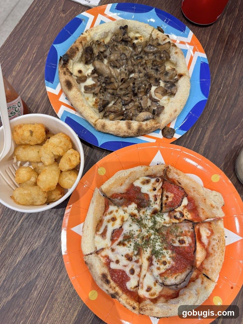 Two Pizzas and Tater Tots