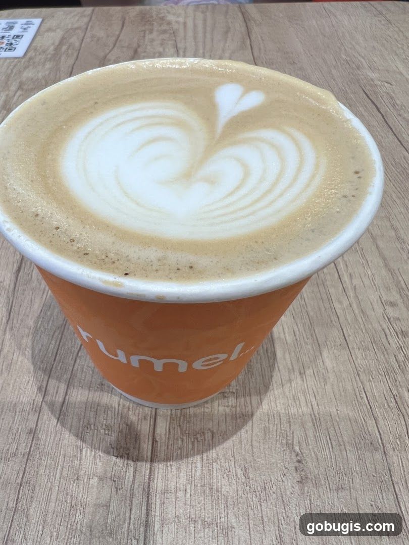 Latte with Heart Art