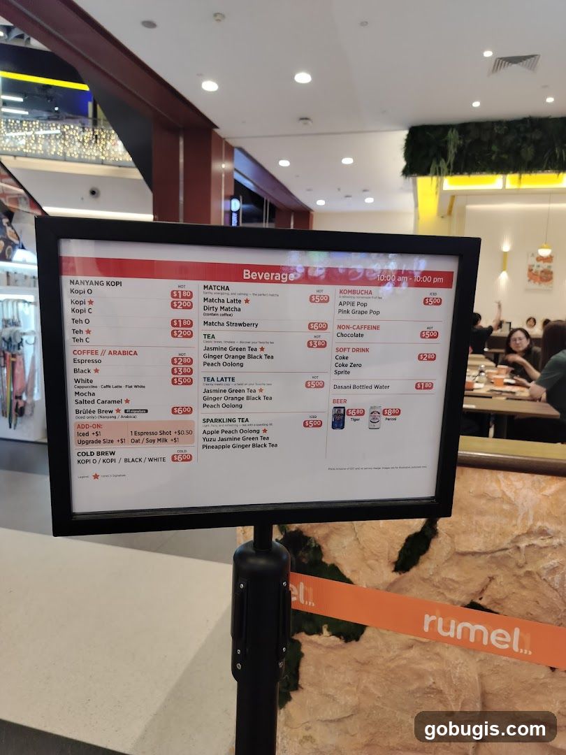 Beverage Menu