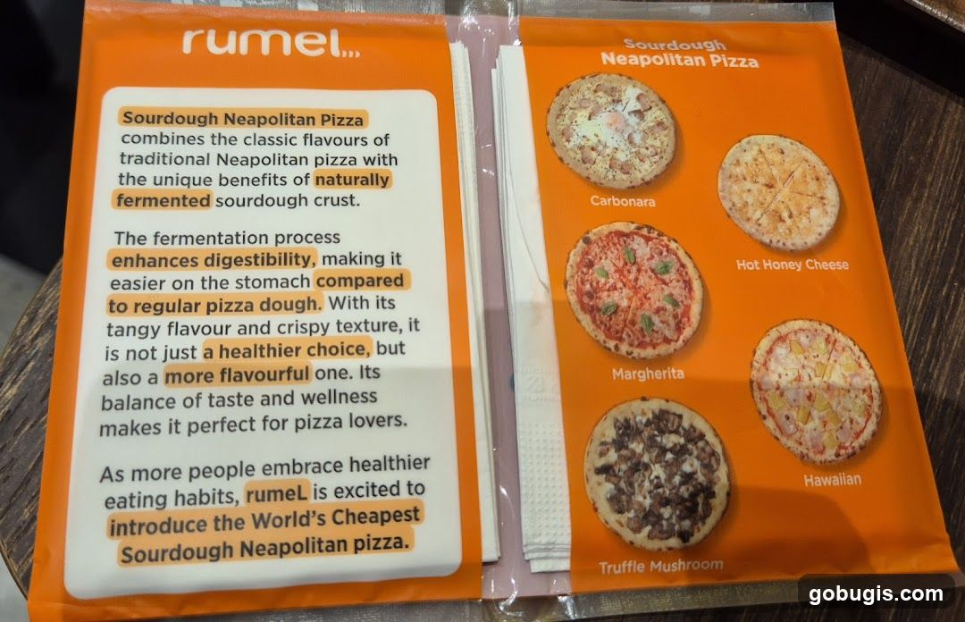 Sourdough Neapolitan Pizza Menu