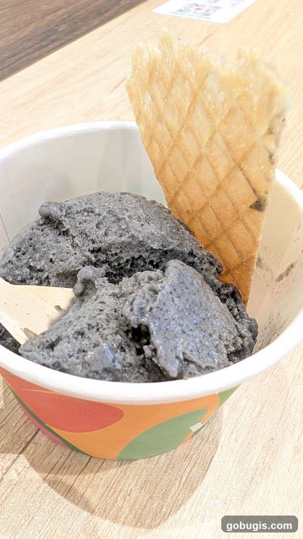 Black Sesame Ice Cream