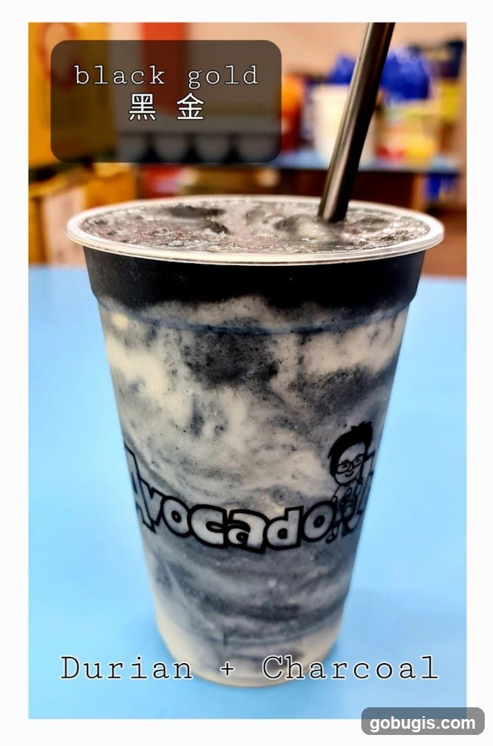 Black Gold Durian + Charcoal Drink