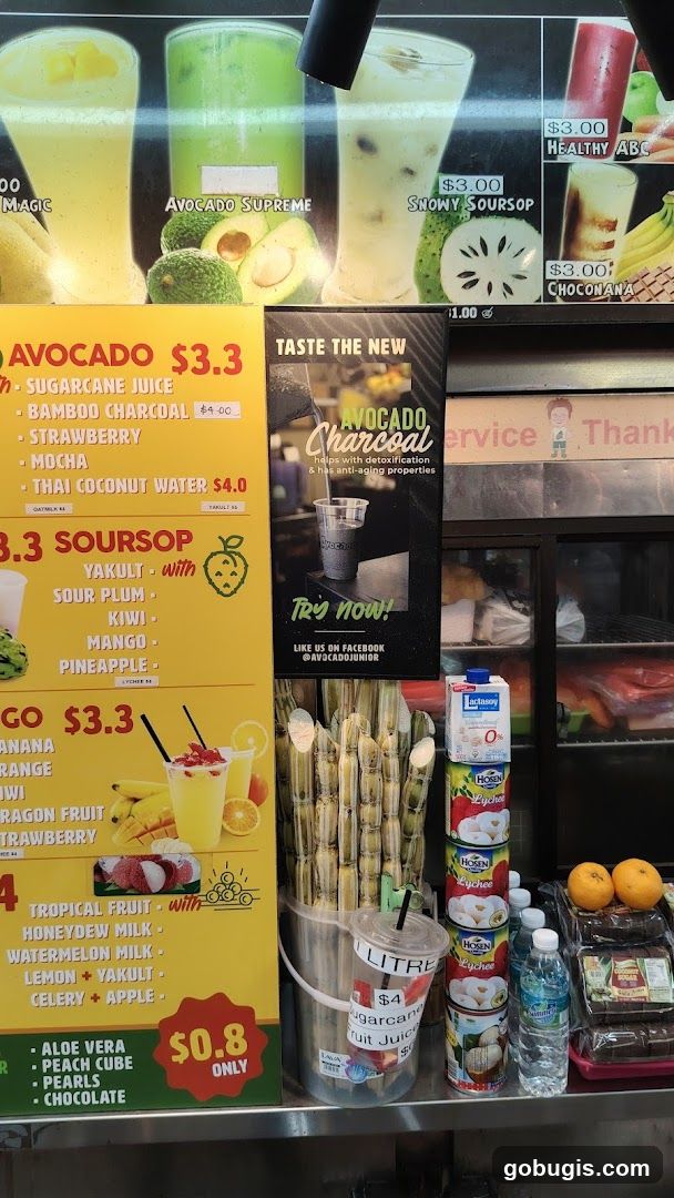 Juice Stand Menu and Products