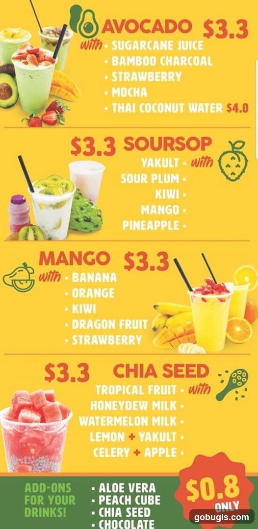 Drink Menu