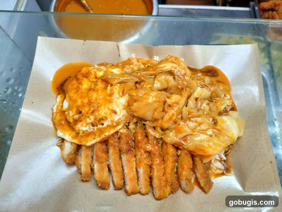 Fried Pork Cutlet with Egg and Cabbage