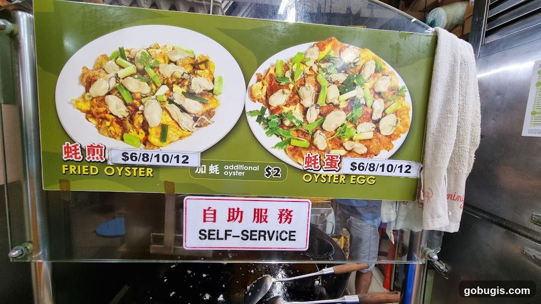 Oyster Menu