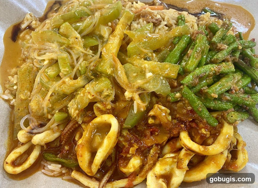 Squid and Vegetable Rice Dish
