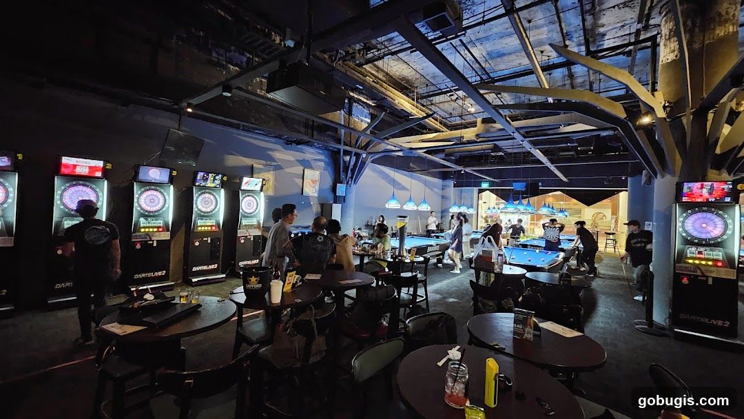 Bar with Darts and Pool Tables