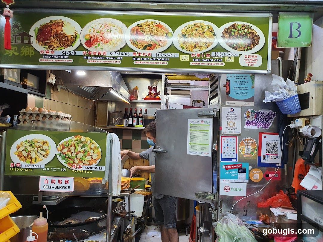 Food Stall Menu and Service Area