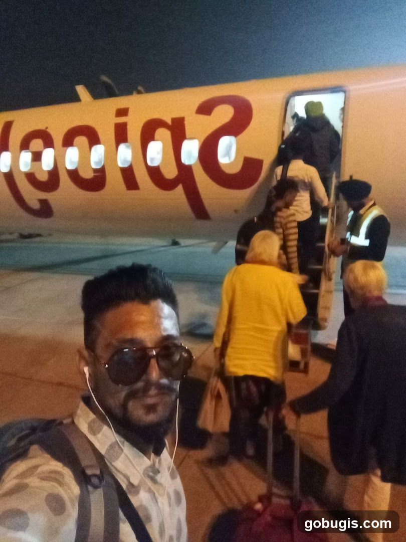 Boarding an Airplane