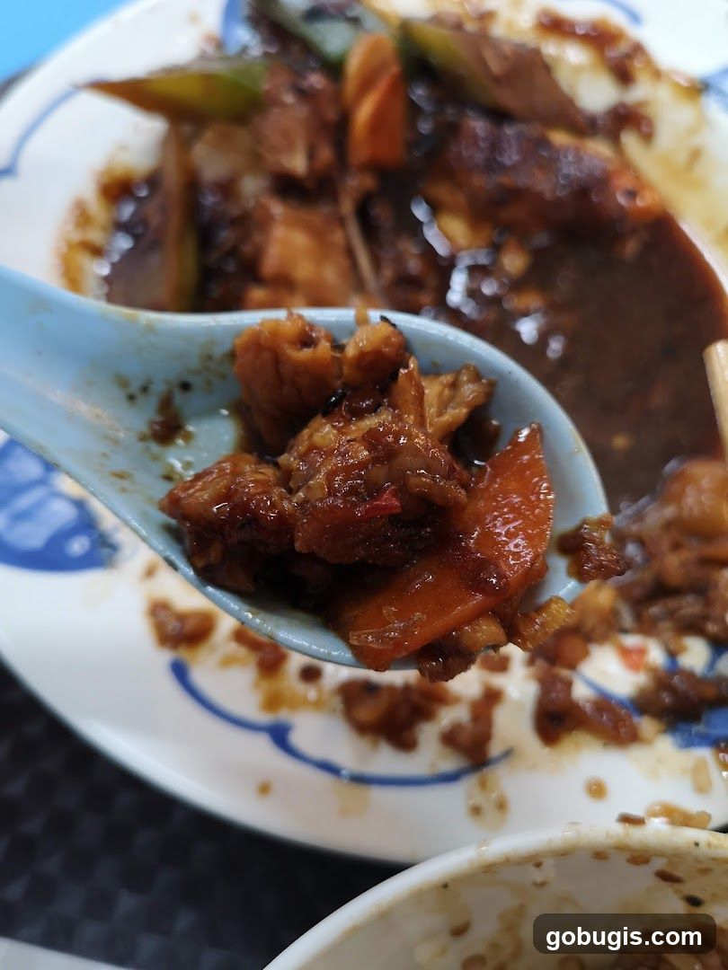 Close-up of Braised Pork Belly