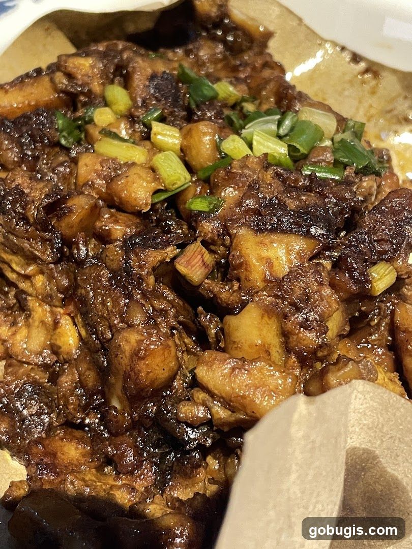 Braised Pork Belly with Scallions
