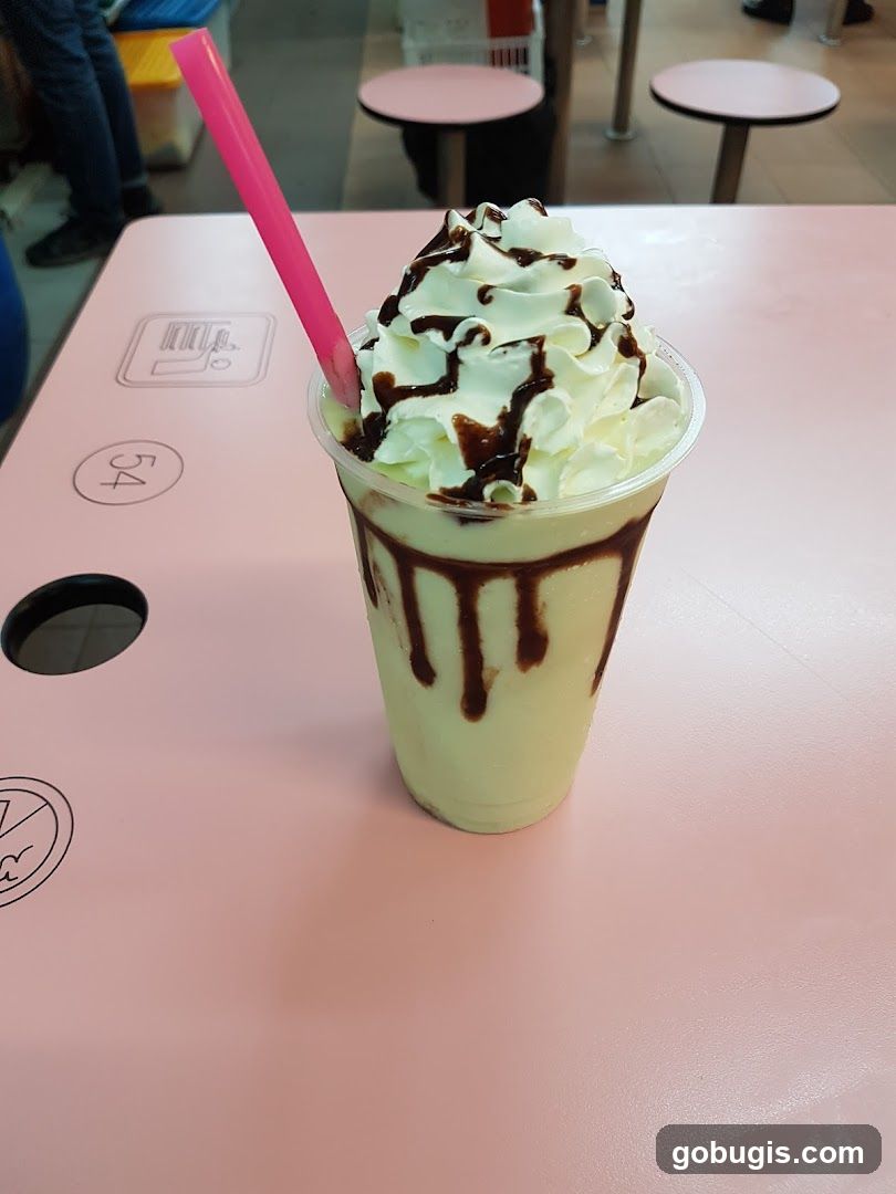 Mint Chocolate Chip Milkshake