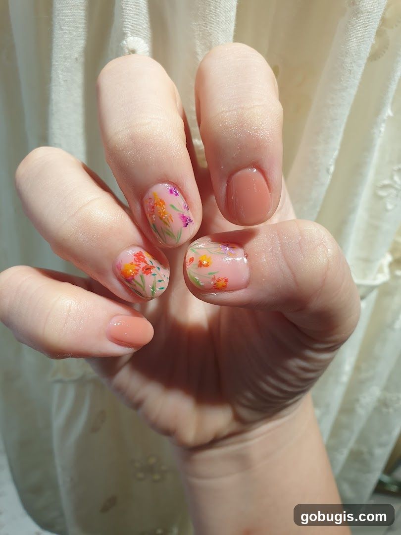 Floral Nail Art