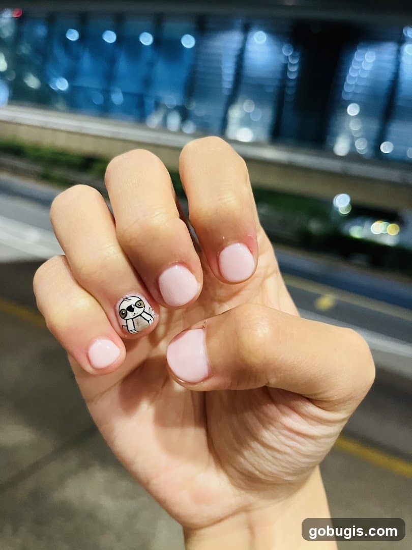 Sloth Nail Art