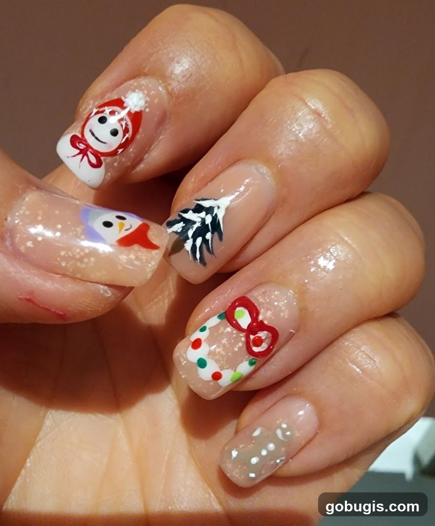 Christmas Themed Nails