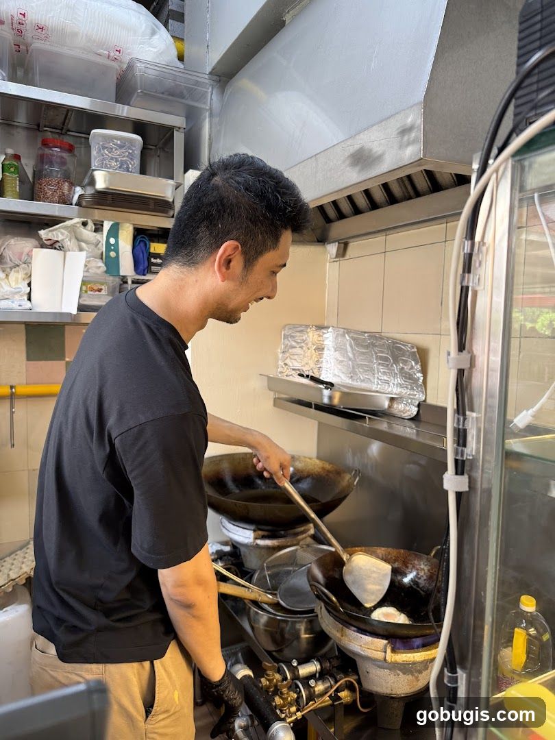 Chef cooking in a kitchen