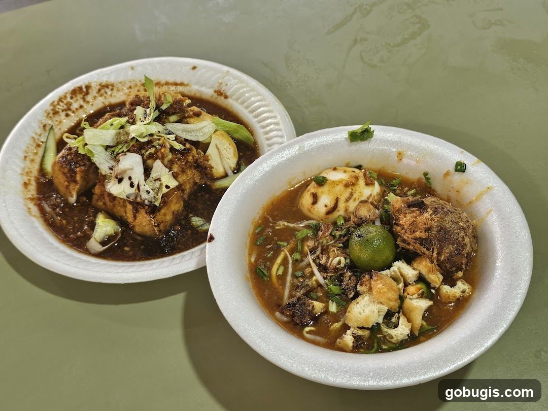 Two Bowls of Food